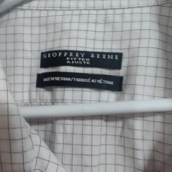 Geoffrey Beene Long Sleeve Dress Shirt white 34/35 - Picture 2 of 3